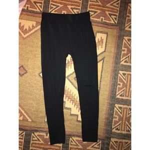 Black fleece lined leggings
